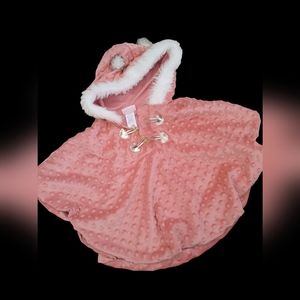 Little lass stunning lined poncho girls 6